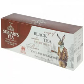 Чай в пакетиках STEUARTS Black Tea English Breakfast, 25 пак, Шри-Ланка