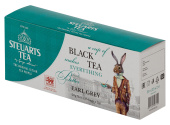 Чай в пакетиках STEUARTS Black Tea Earl Grey, 25 пак, Шри-Ланка